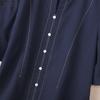 ZANZEA Women Casual Round Neck Solid Color Loose Half Sleeve Blouse