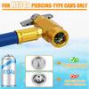 R134A Air Conditioning Refrigerant Charging Hose with Gauge Fits for Car AC Air Conditioning Refrigerant Charging Tool
