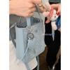 Summer Denim Women's Handbag Bag 2025 New Fashion Portable Small Square Bag Versatile Messenger Mobile Phone Bag