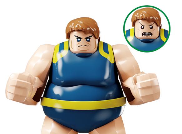 8cm X-men the Blob Big Bertha Doctor Doom doom bots of doom Building Figure Collectible Model Toy
