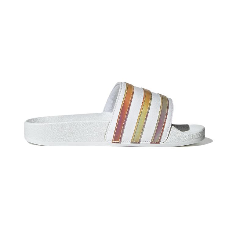 Adidas Adilette Slide J 'White Multi-Color' HQ8547