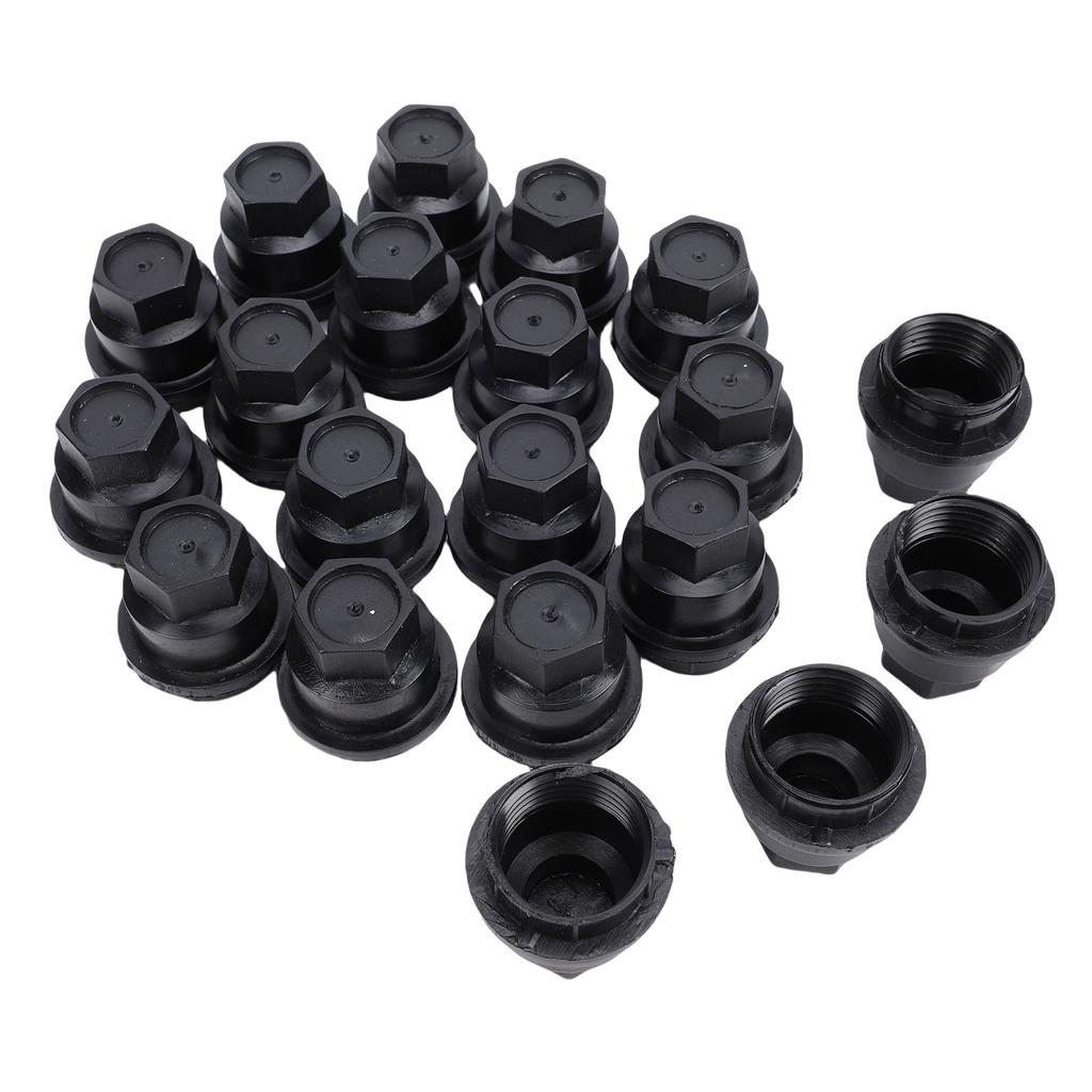 20pcs 24mm Wheel Lug Nut Covers Cap Set Black 15661036 Replacement for Chevy S10 Blazer