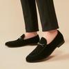Britischer Sommer-Suede-Leder-Loafer: Mattierte, Atmungsaktive Slipper für Geschäft & Freizeit