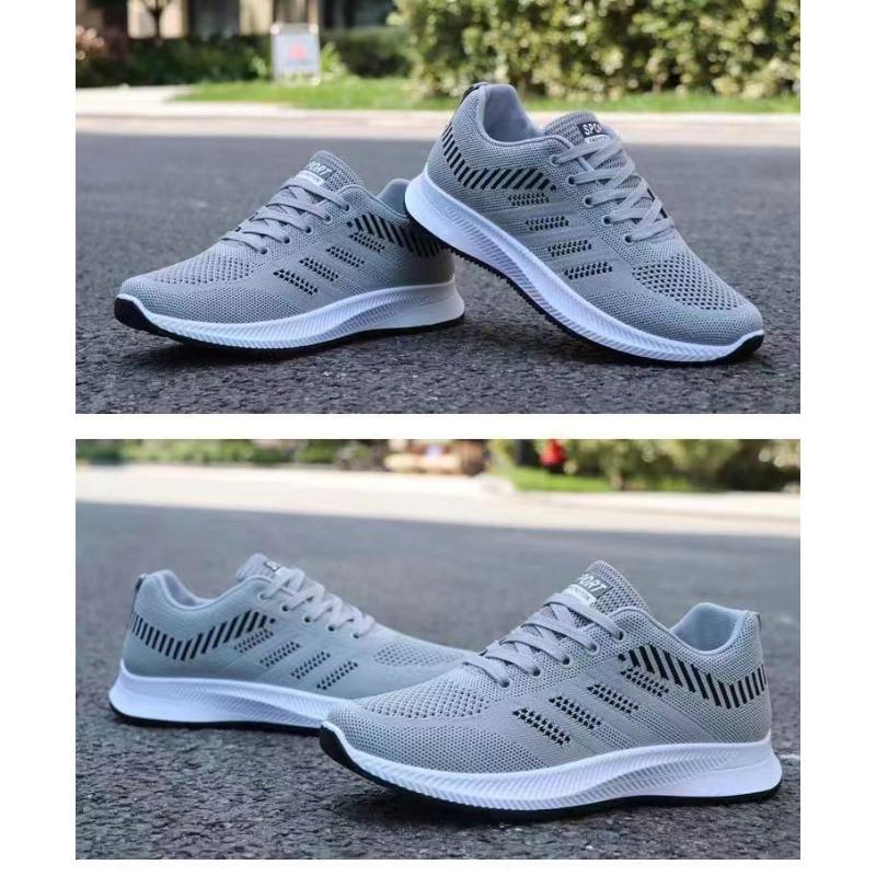 Herren Laufschuhe Neue Mode Freizeit Sneaker, Weiche Sohle Bequem Flyknit Atmungsaktiv Sportschuhe für Herren