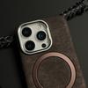 Applicable to iPhone17PROMAX business leather magnetic mobile phone case Apple 16 advanced sense anti-drop protective case 15