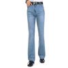 Men's Summer Thin Mid-Rise Elastic Flared Jeans Men's Slim Fit Flared Jeans