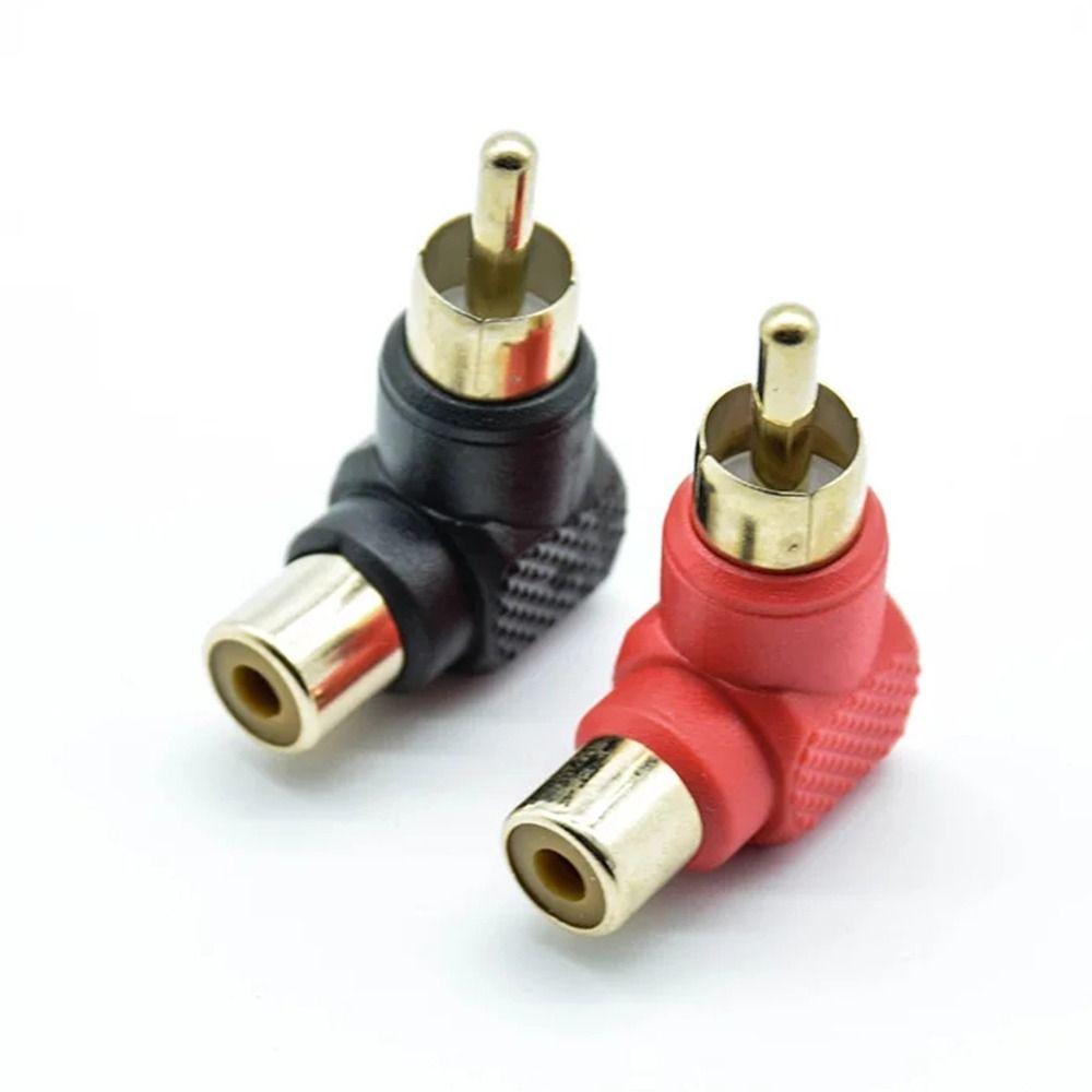 90 Degree 90 Degree Elbow Audio Adapter L-shaped Male To Female Plug Adapters