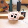 Entzückender Shin-chan Plüsch-Schlüsselanhänger Niedliches Geräusche machendes Spielzeug 8cm Weiche PP-Baumwolle
