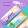 Mini Toothbrush With Mouth Freshener Beads&Toothpick&Tongue Scraper 4In1 Remove Bad Breath Portable Oral Care Tool 1/20/24Pcs