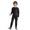 Unisex Kids Special Needs Clothing Round Neck Long Sleeve Back Invisible Zipper One Piece Cotton Jumpsuit