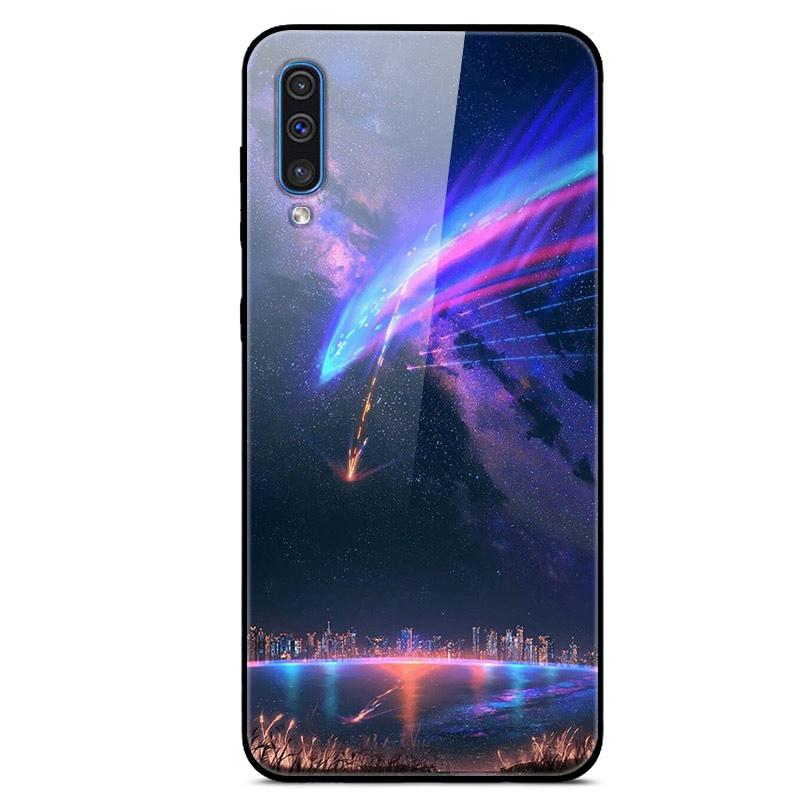 6.4" For Samsung Galaxy A30s A51 A50 Case A 30s Glass Back Cover Case For Samsung A30s A50 A70 A51 Case A 30 s A 51 Case Bumper