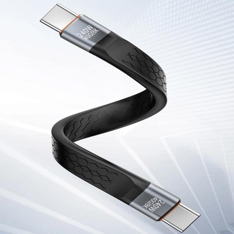 USB4.0 USB C To USB C Cable 40Gbps/80Gbps 8K@60Hz 240W Fast Charging USB C Data Cord Video Cable for Smartphone Laptops