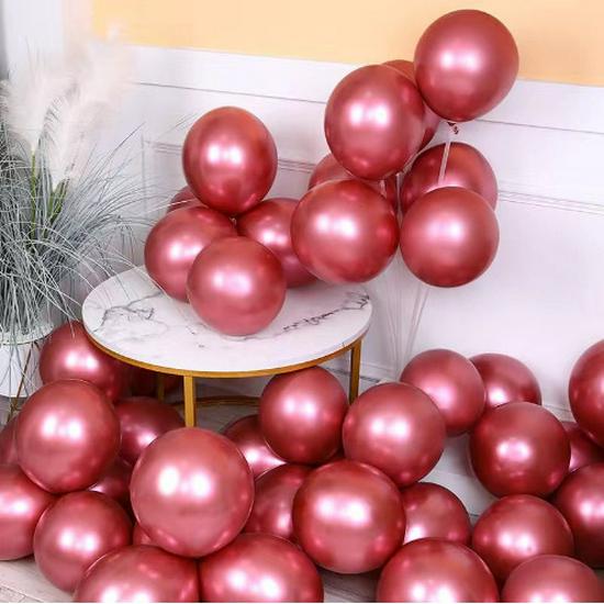 Good Times 10'' & 12'' Latex Metal Balloons for Weddings & Parties