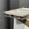 Luxury For Magsafe Magnetic Wireless Charging Phone Case For iPhone 17 16 15 14 13 12 11 Pro Max Mini Plus 16E 17E Clear Cover