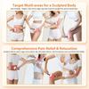 Rechargeable EMS body massager with red light vibration and heating for removing cellulite and relaxing muscles.