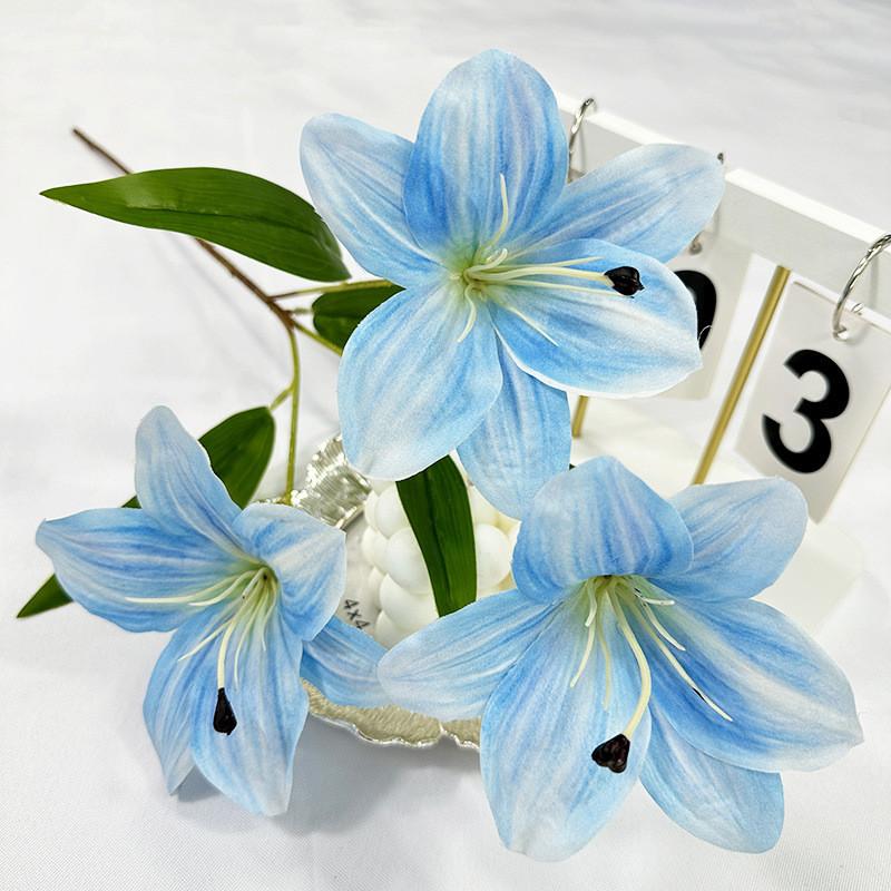 Plant Simulated Lilium Spp Wedding Hotel Restaurant Desktop Decoration Props