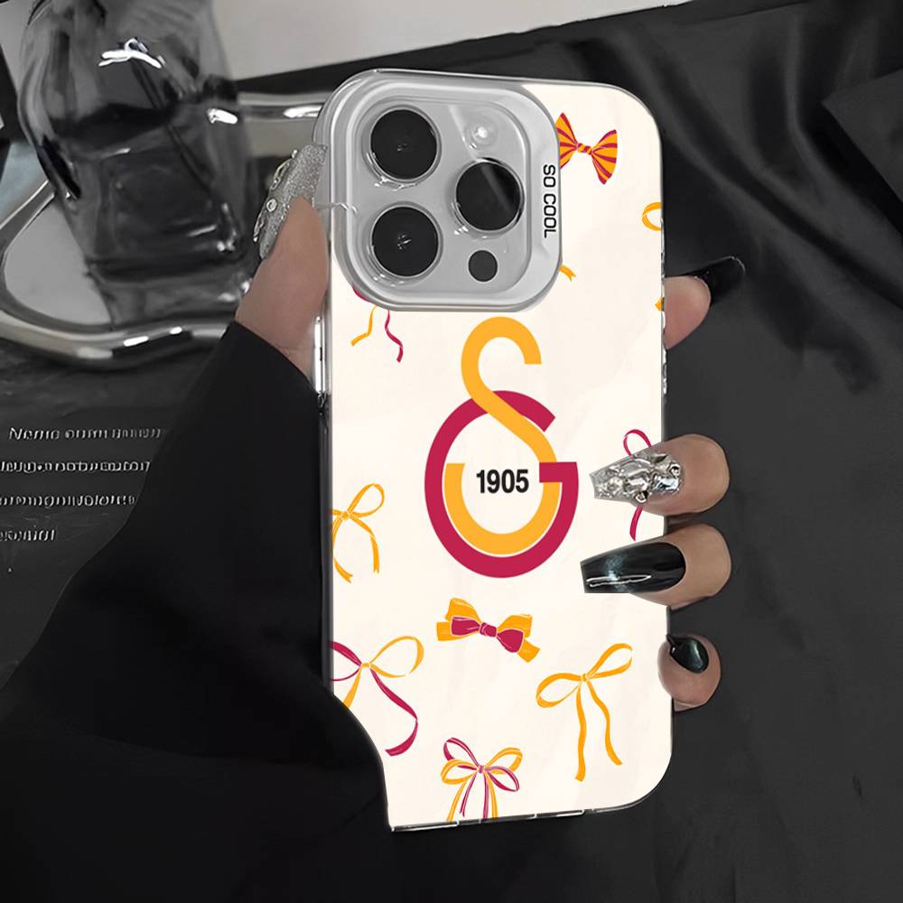 Football Team Galatasaray Color Phone Case For IPhone 17 16 15 14 13 12 11 Pro Max Plus Pro Shell
