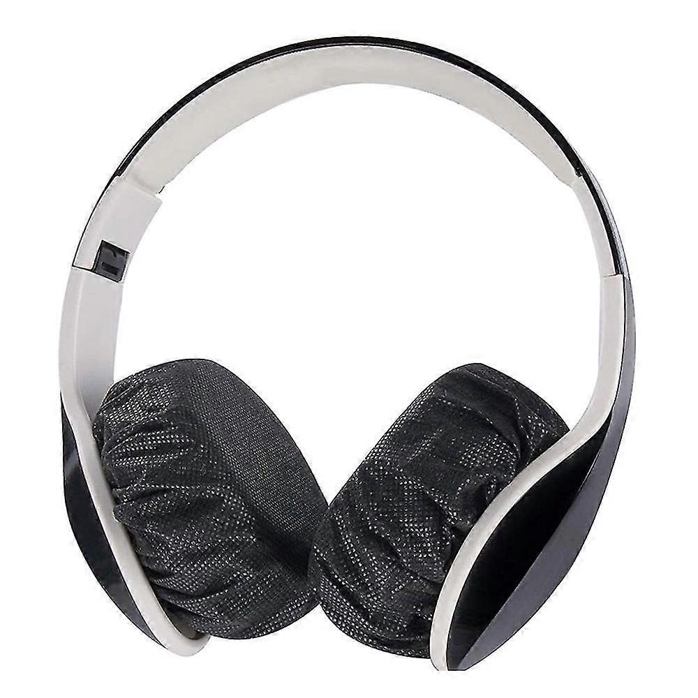 100 Pcs Stretchable Headphone Cover Disposable Headset Covers Non-woven Headphone Covers Hygiene Ear Pads Cushions For Earmuff-style Gaming Headphone/