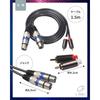 G-MODELL XLR-Kabel, Mikrofonkabel, Canon-Kabel, RCA- zu XLR-Konverter (Weiblich, 1,5 m)