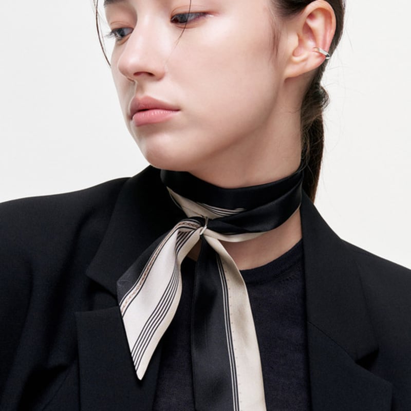 Saint Luxure Petit Twilly 100% Scarf Set of 14 + Ribbon Scarf Ring