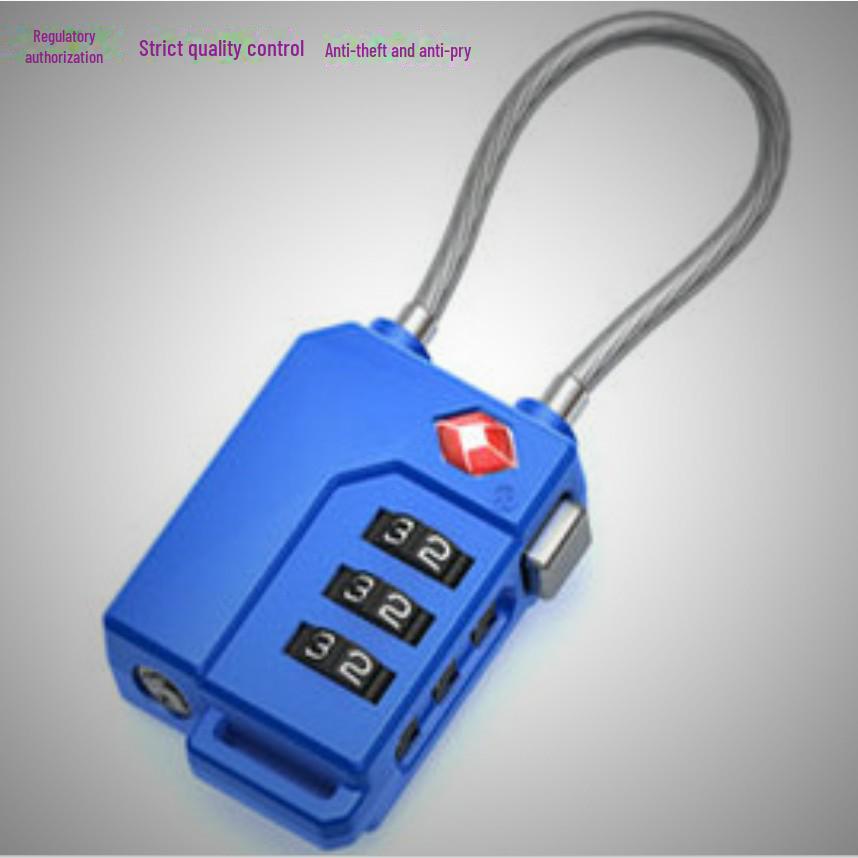 Lucchetto per bagagli con fune metallica TSA21100, Materiale PC, Nuovo di zecca, Confezione neutra