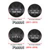 2pcs Front Rear Emblem For VW Passat 2011-2018 Modified Black Flat Mirror Logo Cover Stickers Accessories Extra Pro Plus Value QS0