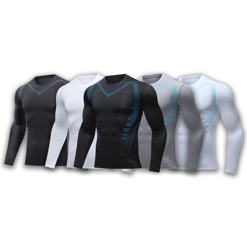 Unisex Cross-Border Yoga Long Sleeve Breathable Fitness Wear - High Elastic, Quick-Drying, Tight-Fit Running Sports Apparel