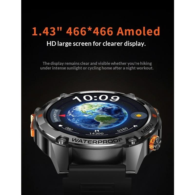 GPS Smart Watch Dual Frequency 50 Meters Waterproof Outdoor Three-proof Sports Watch Altitude Barometer Compass