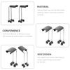 2 Pcs Aquarium Fish Tank Light Bracket Bulb Bulbs Black LED Stand Plastic Clamp Accessories