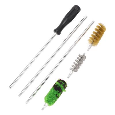 Bore Brush Pipe Cleaner Kit Copper Aluminum Bore Cleaning Rod Brush Set for Hunting and Shooting