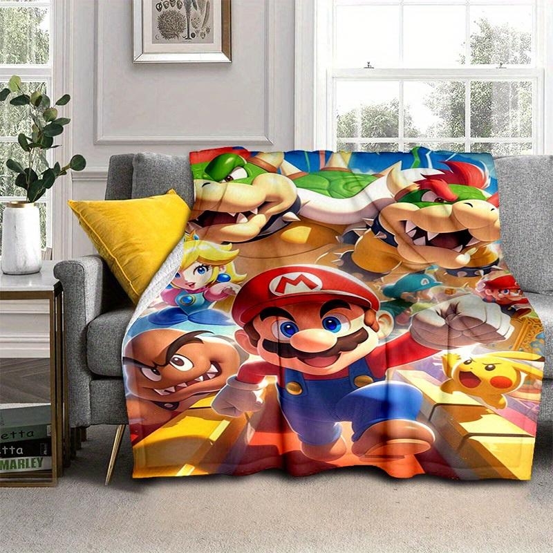 1pcSuper Mario Bros. Plush Blanket - Soft and Comfortable for All Seasons, Makes a Great Gift!B06013m