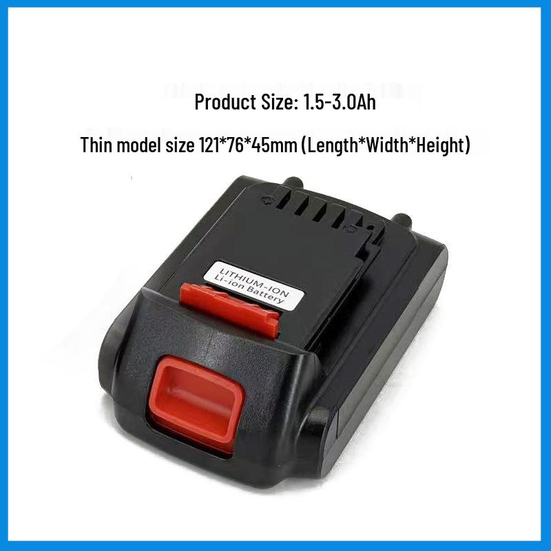 Compatible with Black & Decker 20V/18V High-Capacity Electric Drill Wrench Lithium Battery