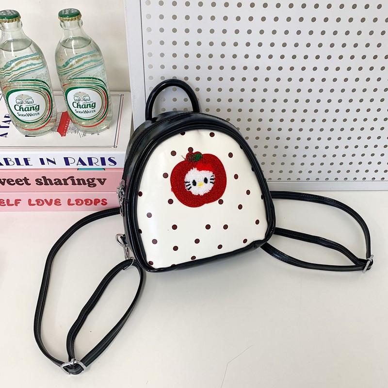 School Bag Cat Zipper Closure Inner Storage Pockets Student Commute