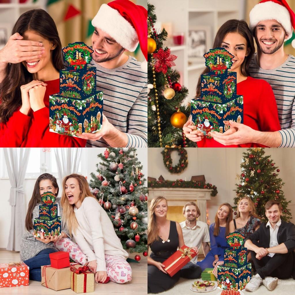 Green Party Holiday Wreath With Money Box For Christmas Celebration Giving Gift