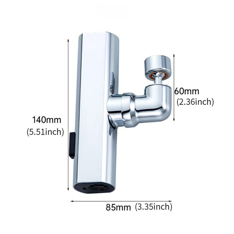 New 3 Modes Kitchen Faucet Universal Rotation Multifunction Swivel Spout Sprayer Waterfall Type Water Tap Bathroom Accessories