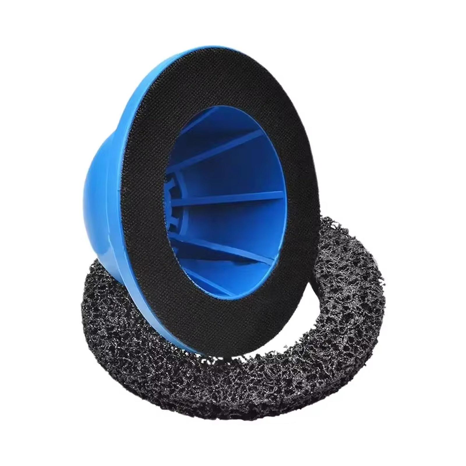 

Полировальная насадка на колесо Лист для очистки тормозных дисков Удаление краски Клейкая основа one size синий