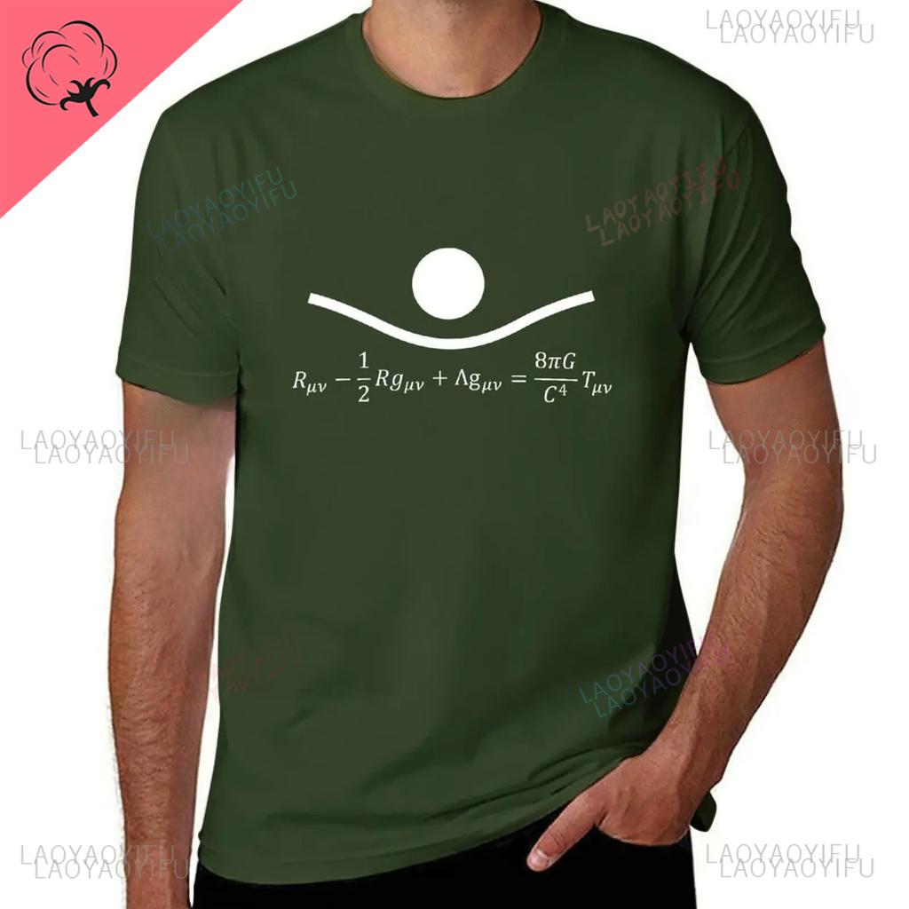 Formula of General Relativity Printed TShirt Hippie Clothes Sublime Short Sleeve Men Streetwear Shortsleev Oneck Unique Tee