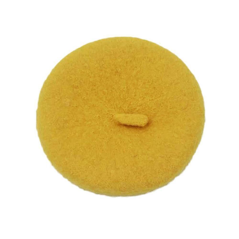 Ins Solid Color Mini Cat Accessories Dog Beret Cat Hat Pet Wool Cap Pet Headwear