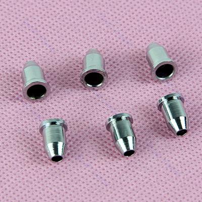Set di 6 boccole di montaggio cromate per corde di chitarra
