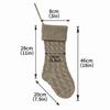Knitted Christmas Stockings for Fireplace Decoration - Festive Ornaments