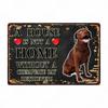 A House Is Not A Home Without A Dog Plaque, Vintage Metal Tin Signs, Bar, Cafe, Home Decor, Springer Spaniel, Wall Art Poster