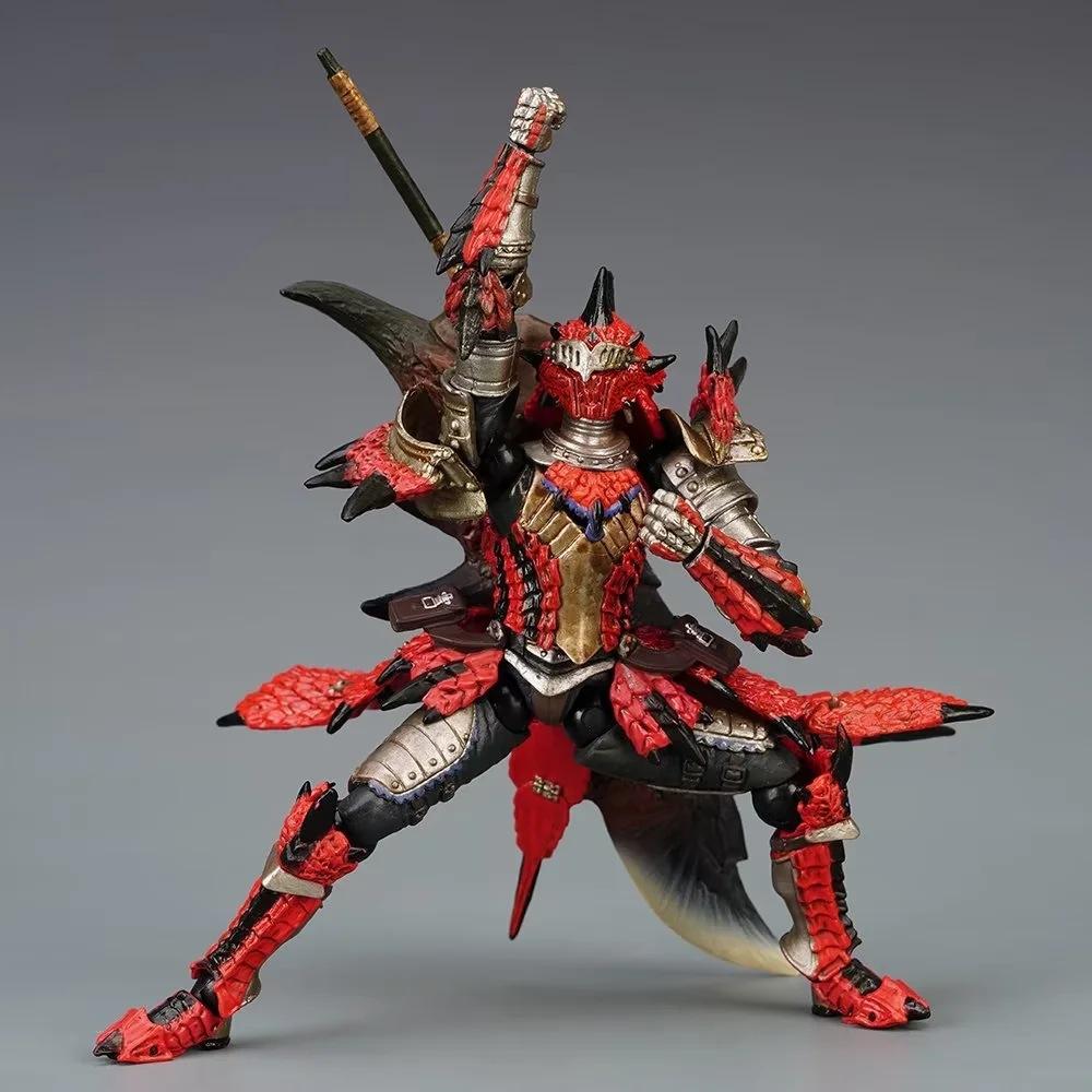 Game Monster Hunter Rathalos Male Hunter flame dragon king lightening wolf  Articulated PVC Action Figure Collectible Model Toys