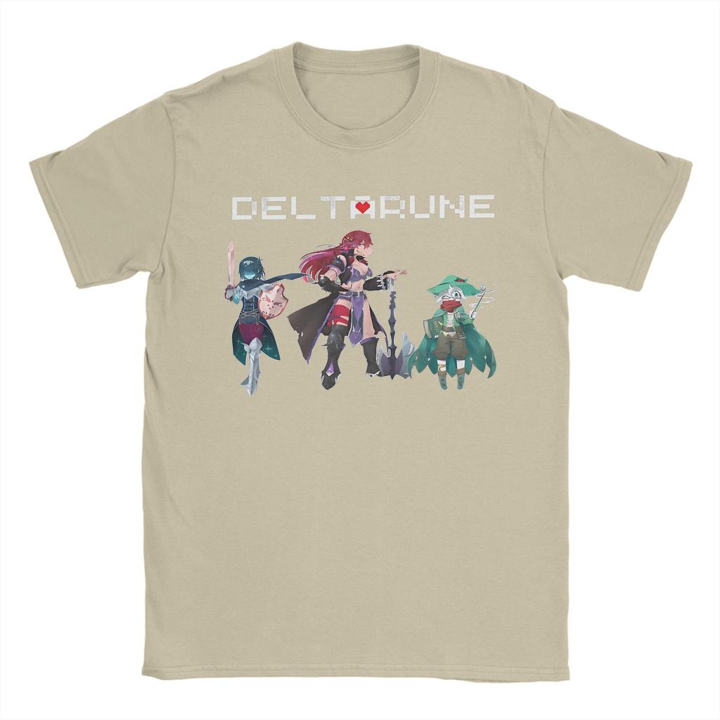 Deltarune Gamer Men's T Shirt Casual Tee Shirt Short Sleeve Round Neck T-Shirts Pure Cotton Original Clothing