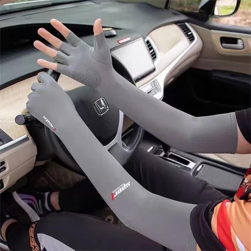 Unisex Ice Silk Sun Protection Arm Sleeves