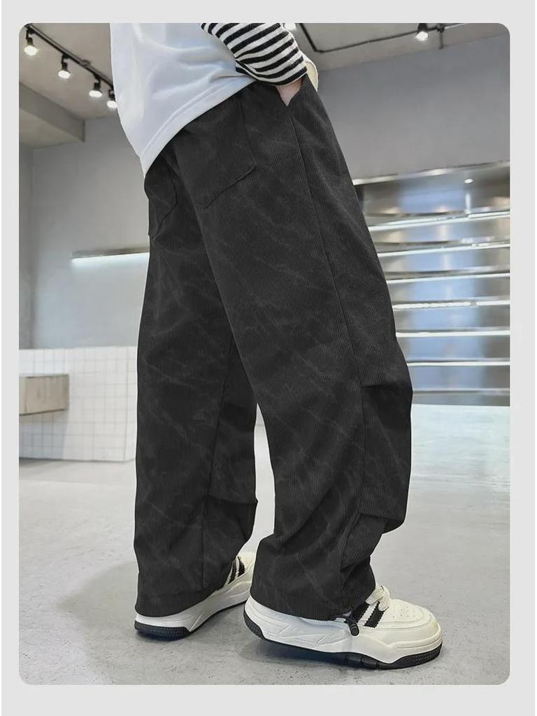 Jungen Cord Mode Trend Hose - 2024 Herbst/Winter Lässige Gerade Hose