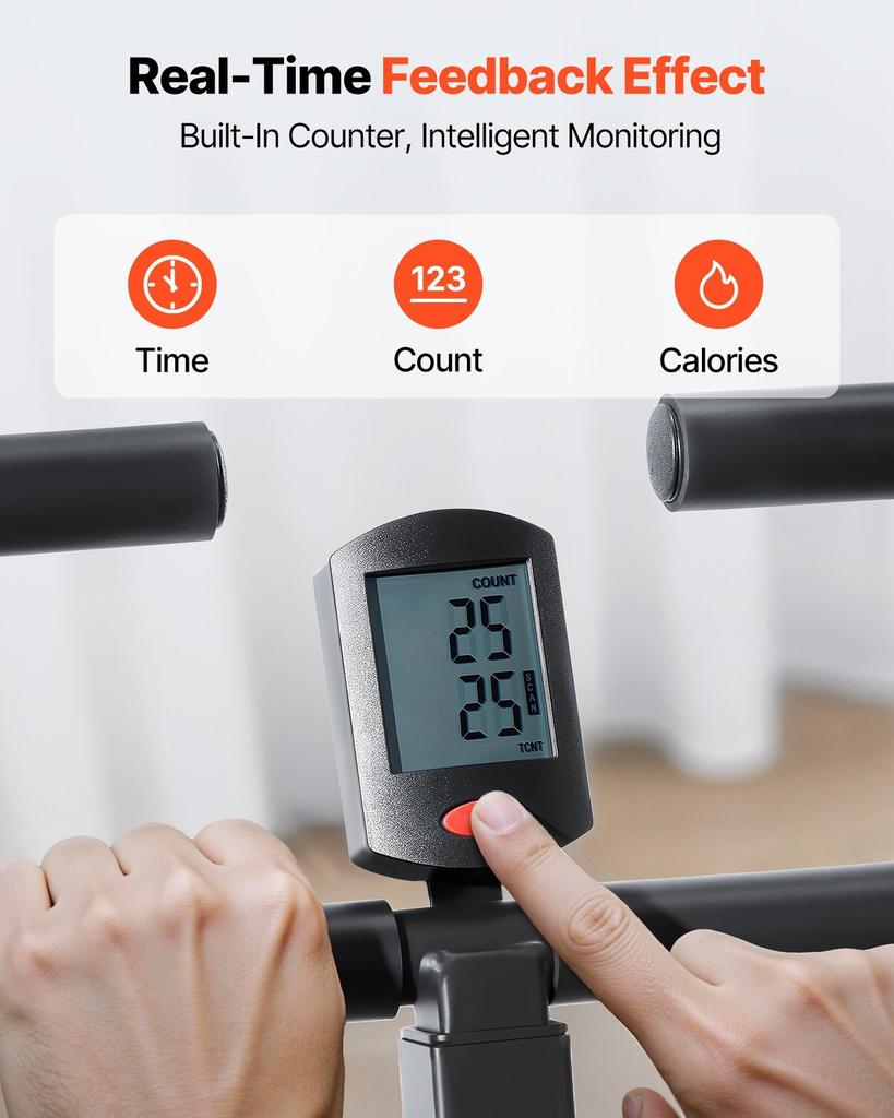 Squat Machine, Deep Squat Rowing Machine for Home, Easy Setup & Foldable Exercise Equipment, Glute Trainer Machine with 3 High-Strength Resistance