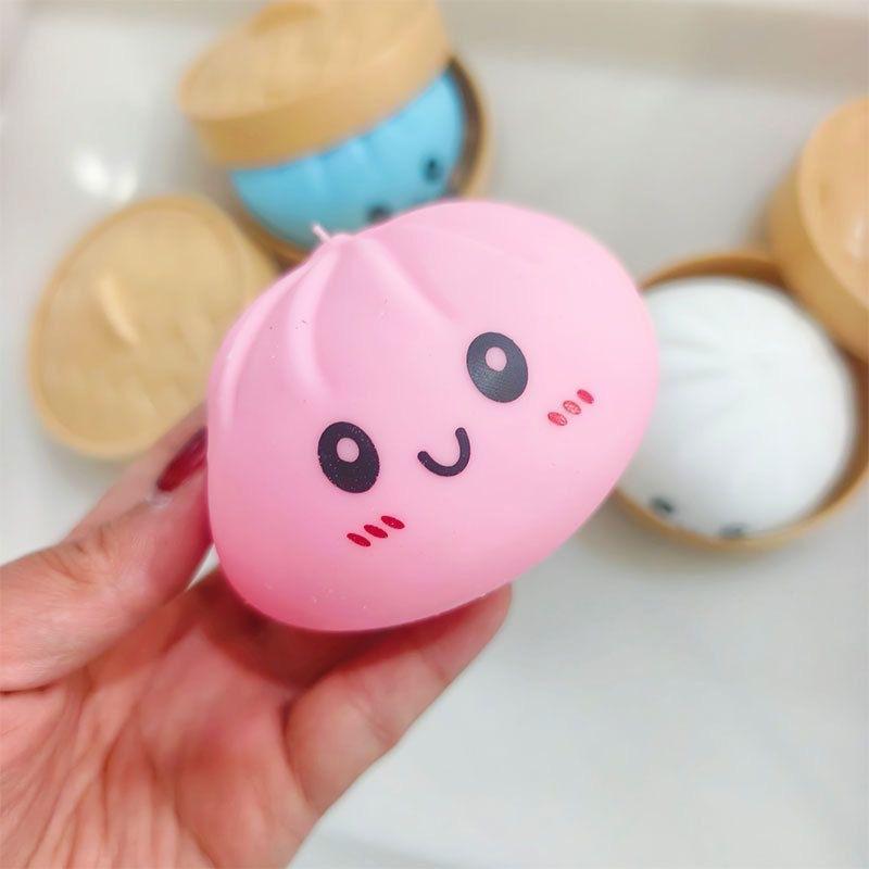 Creative Decompression Fake Bun Decompression Artifact Big Bun Pinch Music Simulation Small Cage Bag Slow Rebound Decompression Toy