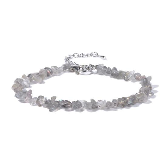 Women Bracelet Irregular Beads Decor Adjustable Length Non-fading Bracelet Wrist Jewelry Versatile