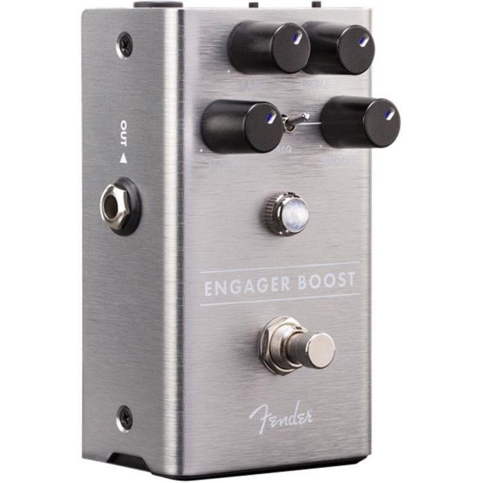 Pédale d'effet - Fender - Engager Boost - Boost 20 dB - Égaliseur 3 bandes - True Bypass