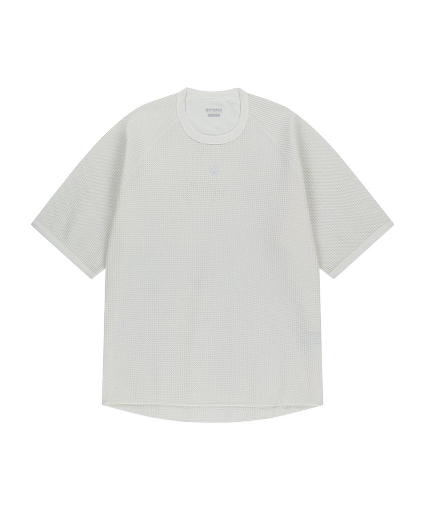OFFGRID Waffle Uni Trail Raglan Short Sleeve Tee - Ivory